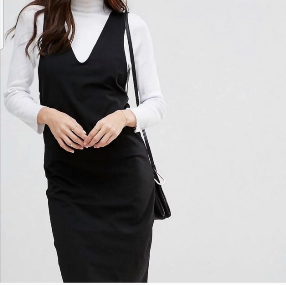 ISO ASOS Midi Pinafore Dress